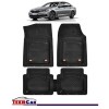 Covorase Auto TeamCar&reg; Tip Tavita Compatibile BMW Seria 5 G30/G31 (2017&ndash;prezent) Negru Material Rezistent, Cauciuc