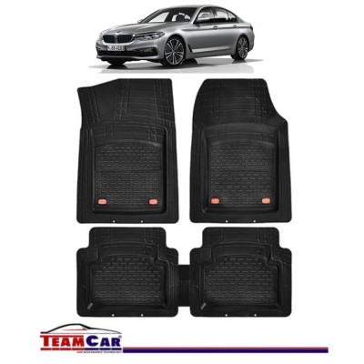 Covorase Auto TeamCar&amp;reg; Tip Tavita Compatibile BMW Seria 5 G30/G31 (2017&amp;ndash;prezent) Negru Material Rezistent foto