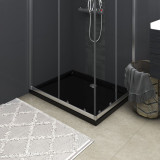 Cădiță de duș dreptunghiulară din ABS, negru, 80x100 cm, vidaXL