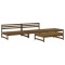 Set mobilier pentru gradina 4 piese, maro miere, lemn masiv pin