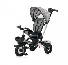 Tricicleta pentru copii, Zippy Air, control parental, 12-36 luni (Culoare: Ruby)