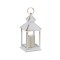 Felinar decorativ cu lumanare LED, Suspendabil, Alb, 11x11x24 cm, ATU-089881