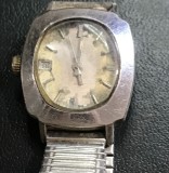 CSM2 Donator Ceas Mecanic Automatic Slava URSS - Cu Datier, Brățară Metalică - Vintage