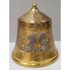 Bol Otoman cu capac, cupru aurit, Secol XIX