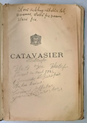 CATAVASIER , TIPARIT IN ZILELE M..S. CAROL II , REGELE ROMANIEI , 1934 foto