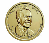 !!! SUA - 1 DOLAR 2020 D - PRESEDINTELE G. H. W. BUSH - KM NEW - UNC, America de Nord