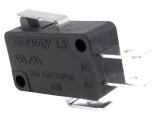 Micro&icirc;ntrerupător SNAP ACTION E-SWITCH 25A/250VAC cu manetă scurtă