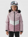 Geacă de schi membrana 10000 pentru fete - roz, 4F Sportswear