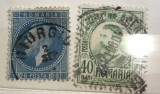Timbre Germania Regele Carol 10 bani si 40 bani