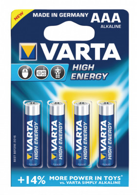Baterie Varta High Enegy AAA Set 4 Buc 4903 foto