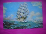 HOPCT 10790 BRICUL MIRCEA -NAVA SCOALA A MARINEI MILITARE ROMANE -CT-CONSTANTA-VAPOR-CP PICTURA V DONICI -NECIRCULATA