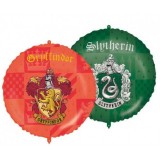 Balon folie rotund Harry Potter/Blazoanele caselor Gryffindor și Slytherin 45 cm