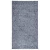 Cumpara ieftin Covor pufos &quot;PAMPLONA&quot; cu fire inalte albastru modern 80x150 cm