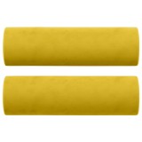Cumpara ieftin Perne decorative, 2 buc., galben, &Oslash;15x50 cm, catifea