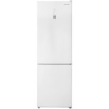 Combina frigorifica Daewoo DNF-310MEW-1, 310 l, Total No Frost, Control electronic, Iluminare LED, Clasa E, Alb