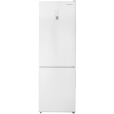 Combina frigorifica Daewoo DNF-310MEW-1, 310 l, Total No Frost, Control electronic, Iluminare LED, Clasa E, Alb