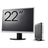Pachet PC Second Hand HP T630 Thin Client, AMD GX-420GI 2.00GHz, 8GB DDR4, 32GB SSD Flash + Monitor 22&amp;quot; NewTechnology Media
