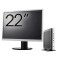 Pachet PC Second Hand HP T630 Thin Client, AMD GX-420GI 2.00GHz, 8GB DDR4, 32GB SSD Flash + Monitor 22&amp;quot; NewTechnology Media