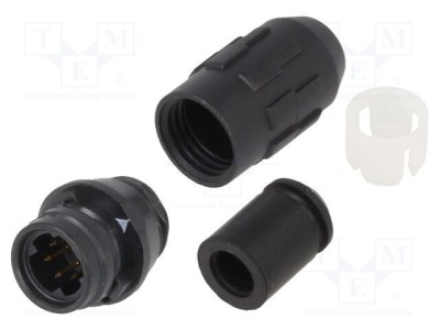 Conector circular HR30 push-pull 2A aurit lipire PIN 6 HIROSE foto