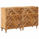 vidaXL Dulapuri de depozitare 2 pcs Maro 60 x 33,5 x 75 cm 3310175