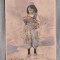 Dansatoare in costum oriental, Carte postala veche, circulata - corespondenta, datata anul 1912