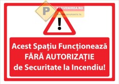 Semne spatiu functioneaza autorizatie PSI foto