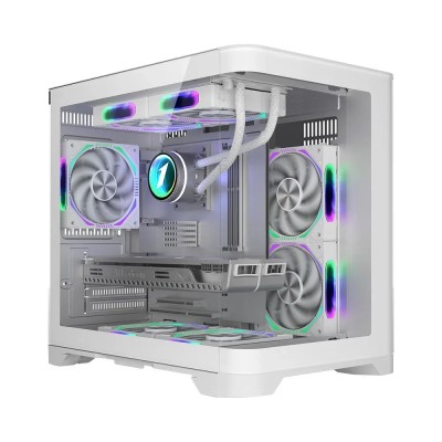 Carcasa 1STPLAYER UV5 Cube Tower ARGB ALB foto