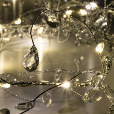 Ghirlanda cu LED-uri micro, decor margele