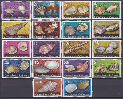 DB1 Grenadines St. Vincent Pesti Fauna Marina 18 v. MNH foto