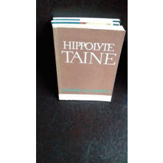TAINE - HIPPOLYTE