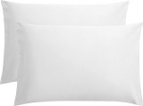 Set 2 huse perna din bumbac ranforce 100%, densitate 120 g/mp, Alb, 70/70cm