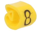 Markere Galbene pentru Marcaj PVC 2,5-5mm