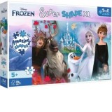 Puzzle Trefl Primo Super Shape XXL 104 piese - Lumea Anei si Elsei
