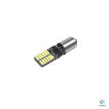 Bec LED Auto Canbus BAY9S T4W H6W T11 24 SMD, Alb Rece 6000K, 12V, 6W, 360 Lumeni, Durata Lunga Viata, Fara Eroare Bord
