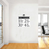 Sticker decorativ - Reguli bucatarie