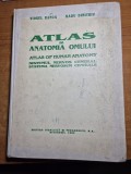 Atlas de anatomia omului - sistemul nervos central - din anul 1993 - format mare,coperti cartonate