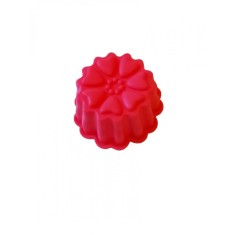 Forma silicon pentru briose, 1 cavitate, Rosu, 9 cm, 330COF