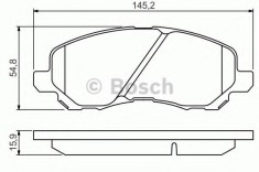 Set placute frana,frana disc MITSUBISHI ASX Van (GA_W) (2010 - 2016) BOSCH 0 986 495 253