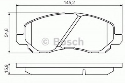 Set placute frana,frana disc PEUGEOT 4008 (2012 - 2016) BOSCH 0 986 495 253 foto