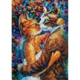 Puzzle 1000 piese - Dance Of The Cats In Love-Leonid Afremov, Jad