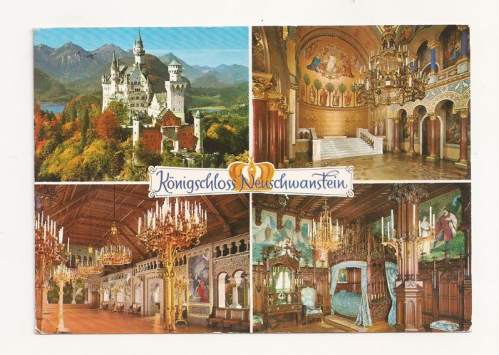 SG9 -Carte Postala -Germania- Konigschloss Neuschwanstein, circulata 1981