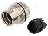 Conector circular, tata, 3 pini, BULGIN - PXM6012/03P/ST