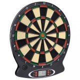 VidaXL Placă electrică de darts cu săgeți din polipropilenă neagră