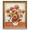 Tablou pictat manual inramat, Vaza cu floarea soarelui, 70x60cm ulei pe panza, reproducere Vincent van Gogh