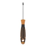 Surubelnita Cruce Magnusson PZ0, 5x75mm, Otel, Maner Ergonomic, Negru/Portocaliu
