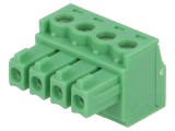 Regletă Conexiuni 3,81mm 4 Piste Drept Mufă