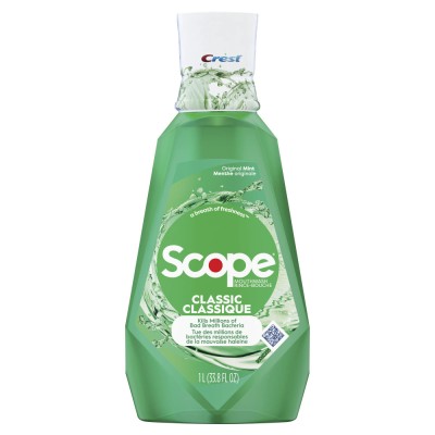 Apa de Gura, Crest Scope Classic, Aroma Puternica de Menta, cu CPC, 1000ml foto