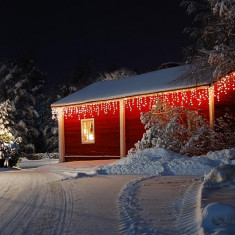Blumfeldt Forsthaus luminide Craciun 16 m 320 LED-uri Snowmotion albe calde foto