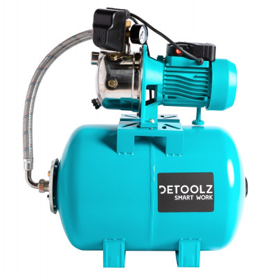 Hidrofor Detoolz, 0.75 kW/1HP, AUJS-100, 50L, debit 55l/minut foto