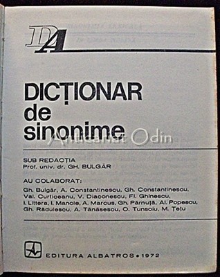 Dictionar De Sinonime - Gh. Bulgar